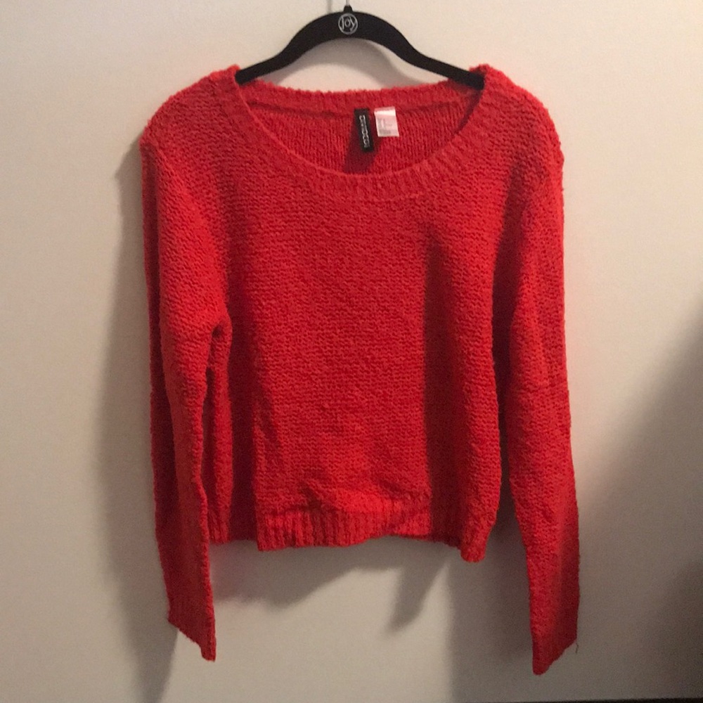 red sweater